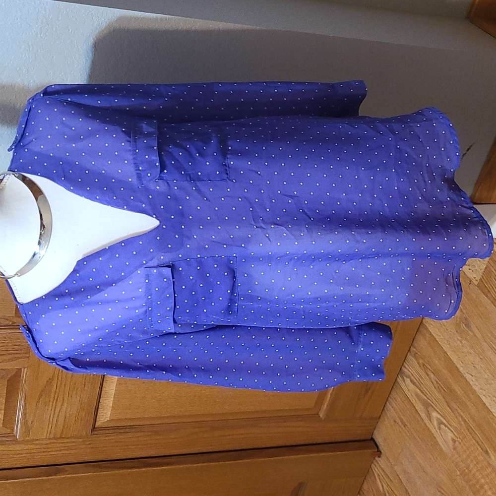 Gap blousy top, sz L, purple